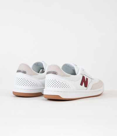 New Balance Numeric 440 Shoes - White / Burgundy