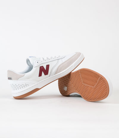 New Balance Numeric 440 Shoes - White / Burgundy