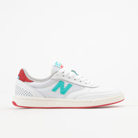 New Balance Numeric 440 Tom Knox Shoes - White / Sea Salt / Turquoise / Red thumbnail