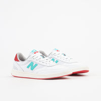 New Balance Numeric 440 Tom Knox Shoes - White / Sea Salt / Turquoise / Red thumbnail