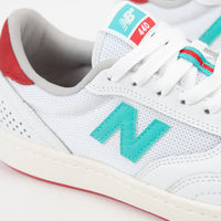 New Balance Numeric 440 Tom Knox Shoes - White / Sea Salt / Turquoise / Red thumbnail