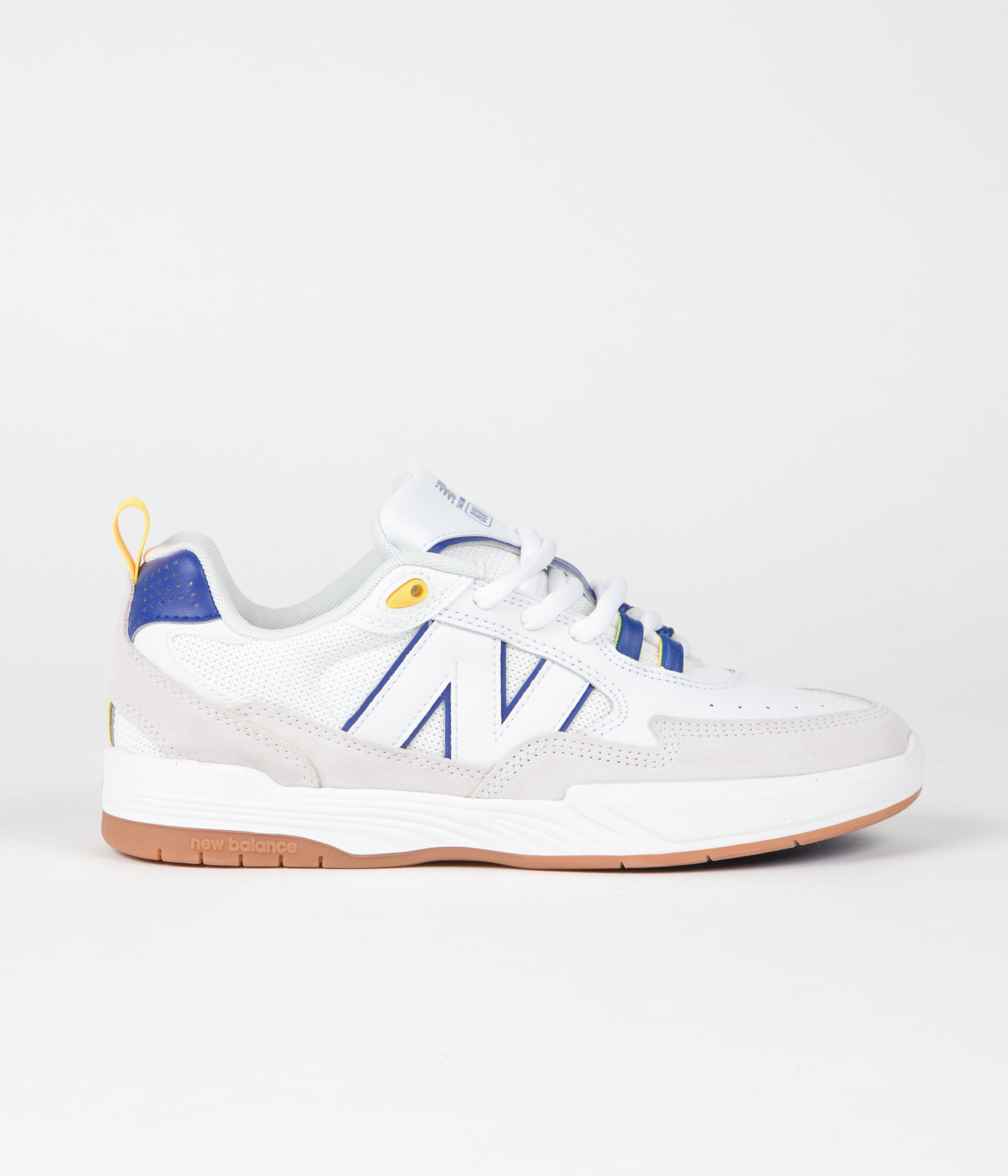 New Balance Numeric 808 Tiago Lemos Shoes - White / Royal | Flatspot