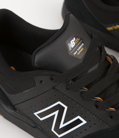 New Balance Numeric PJ Ladd 533 Shoes - Black / Gold Rush