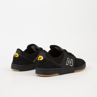 New Balance Numeric PJ Ladd 533 Shoes Black Gold Rush Flatspot