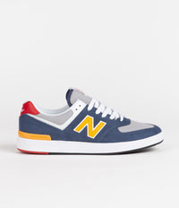 New Balance Numeric Pro Court 574 Shoes - Navy / Yellow