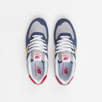 New Balance Numeric Pro Court 574 Shoes - Navy / Yellow thumbnail