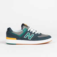 New Balance Numeric Pro Court 574 Shoes - Phantom / Aqua Green thumbnail