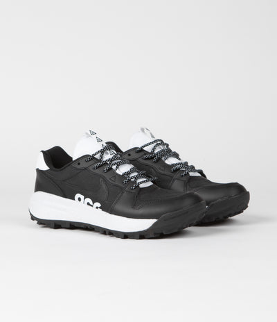 Nike ACG Lowcate Shoes - Black / White - Black - White