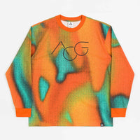 Nike ACG Print Long Sleeve T-Shirt - Tour Yellow / Light Menta / Campfire Orange thumbnail