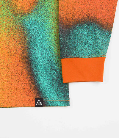 Nike ACG Print Long Sleeve T-Shirt - Tour Yellow / Light Menta / Campfire Orange