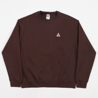 Nike ACG Tuff Fleece Crewneck Sweatshirt - Earth / Black / Summit White thumbnail