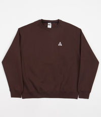 Nike ACG Tuff Fleece Crewneck Sweatshirt - Earth / Black / Summit White