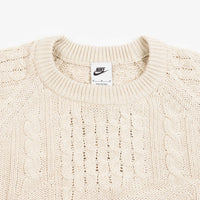 Nike Cable Knit Crewneck Sweatshirt - Rattan thumbnail