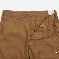 Nike Double Panel Unlined Pants - Ale Brown / White | Flatspot