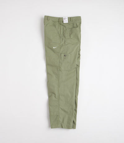 Nike Double Panel Unlined Pants - Oil Green / White