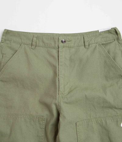 Nike Double Panel Unlined Pants - Oil Green / White