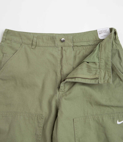 Nike Double Panel Unlined Pants - Oil Green / White