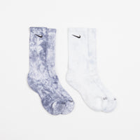 Nike Everyday Plus Tie-Dye Crew Socks (2 Pair) - Blue / Multi thumbnail