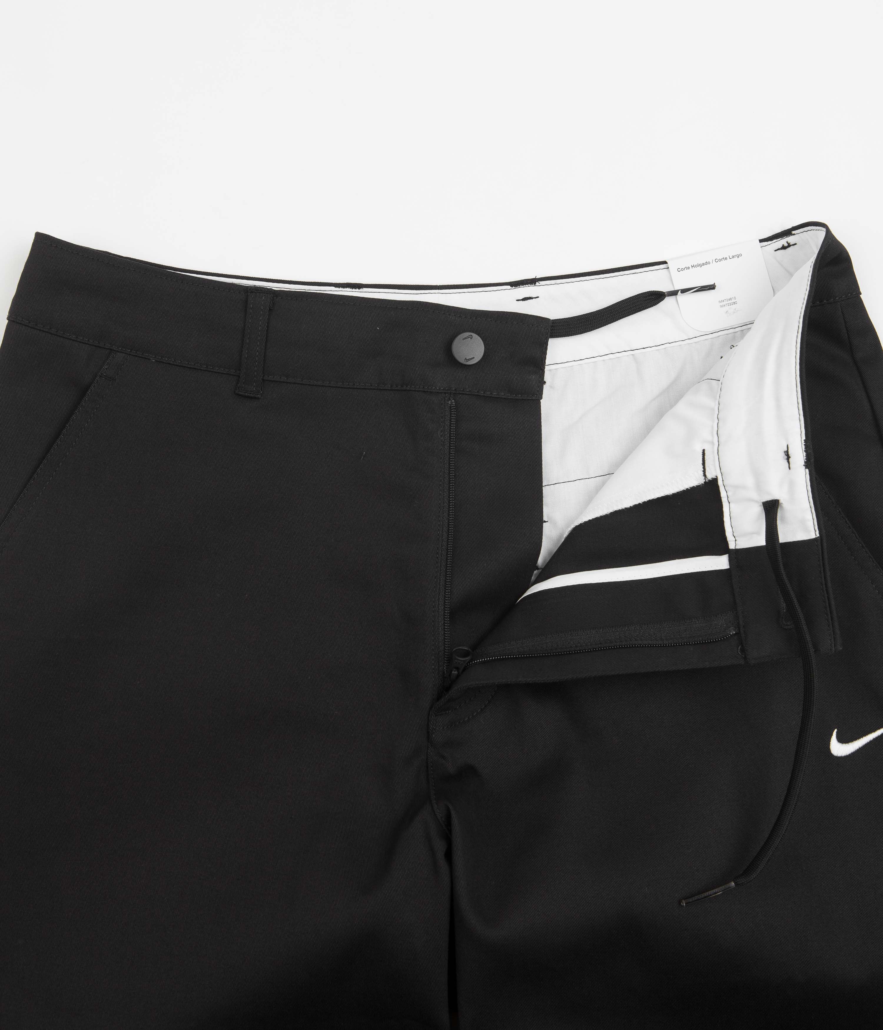 Nike Unlined Chino Pants Black White Flatspot