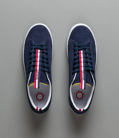 Nike SB x 917 Blazer Low GT Premium Shoes - Obsidian / Obsidian - White - Action Red