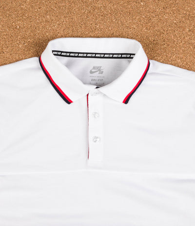 Nike SB x 917 Long Sleeve Polo Shirt - White