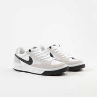 Nike SB Adversary Shoes - White / Black - White | Flatspot