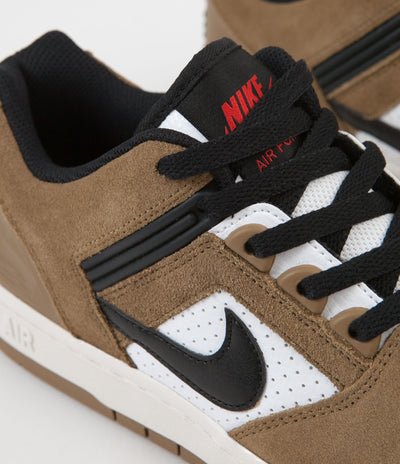 Nike SB Air Force II Low Shoes - Lichen Brown / Black - White - Phantom