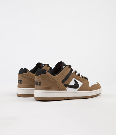 Nike SB Air Force II Low Shoes - Lichen Brown / Black - White - Phantom