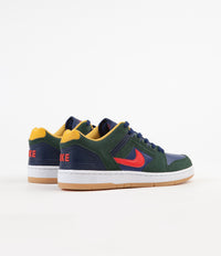 Nike sb air force ii low sale midnight green