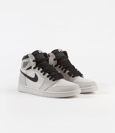 Nike SB Air Jordan 1 OG Defiant Shoes - Light Bone / Black - Crimson Tint - Hyper Pink