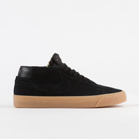 Nike SB Blazer Chukka Shoes - Black / Black - Thunder Grey - Gum Light Brown thumbnail