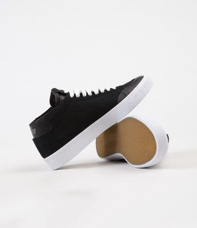 Nike SB Blazer Chukka XT Shoes - Black / Black - Gunsmoke