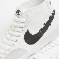 Nike SB Blazer Court Mid Premium Shoes - White / Black - White thumbnail