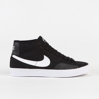 Nike SB Blazer Court Mid Shoes - Black / White - Black thumbnail