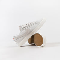 Nike SB Blazer Low Canvas Deconstructed Shoes - Phantom / Light Bone - Habanero Red thumbnail