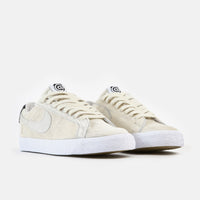 Nike SB Blazer Low GT Medicom Shoes - Light Cream / Light Cream - Black thumbnail