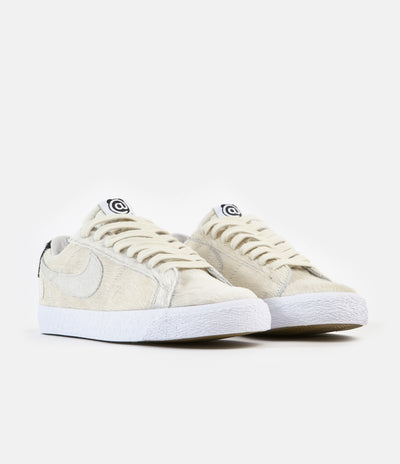 Nike SB Blazer Low GT Medicom Shoes - Light Cream / Light Cream - Black