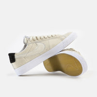 Nike SB Blazer Low GT Medicom Shoes - Light Cream / Light Cream - Black thumbnail