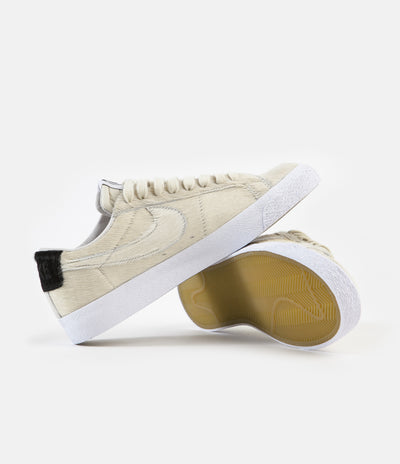 Nike SB Blazer Low GT Medicom Shoes - Light Cream / Light Cream - Black