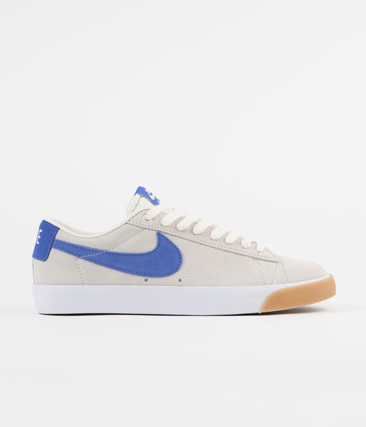 Nike SB Blazer Low GT Shoes - Pale Ivory / Pacific Blue - White | Flatspot