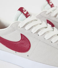 Nike SB Blazer Low GT Shoes - Sail / Cardinal Red - White - Gum