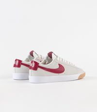 Nike SB Blazer Low GT Shoes - Sail / Cardinal Red - White - Gum