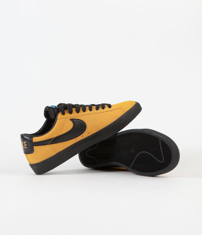 Nike SB Blazer Low GT Shoes - University Gold / Black - University Gold