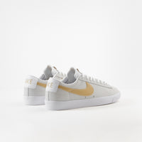 Nike SB Blazer Low GT Shoes - White / Club Gold - White - Light Thistle thumbnail