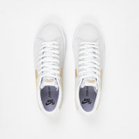 Nike SB Blazer Low GT Shoes - White / Club Gold - White - Light Thistle thumbnail