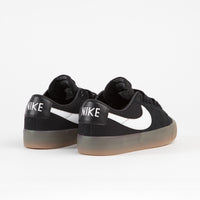 Nike SB Blazer Low Pro GT Shoes - Black / White - Black - White thumbnail