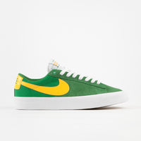 Nike SB Blazer Low Pro GT Shoes - Lucky Green / University Gold - Black - White thumbnail