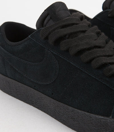 Nike SB Blazer Low Shoes - Black / Black - Gunsmoke