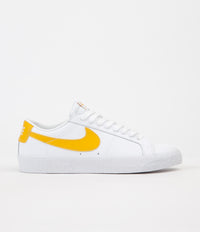 Nike SB Blazer Low Shoes - White / Mineral Gold