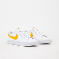 Nike SB Blazer Low Shoes - White / Mineral Gold thumbnail